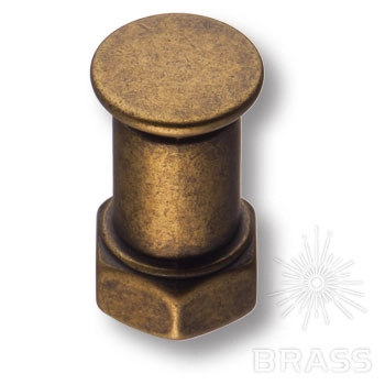 6200-831 Ручка-кнопка мебельная, старая бронза