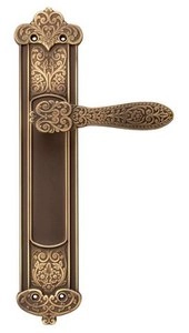 Дверная ручка DND Fiorenza, на планке, бронза матовая