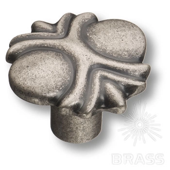 4400 0008 OSM Ручка-кнопка мебельная, старое серебро