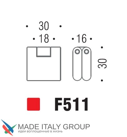 Мебельная ручка-кнопка (кноб) Colombo Formae F511-CM матовый хром