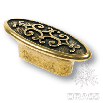 AURA32-22 Ручка-кнопка мебельная, старая бронза 32 мм