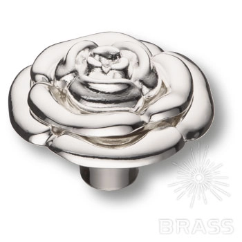 15.393.55.15 Ручка-кнопка мебельная, глянцевое серебро