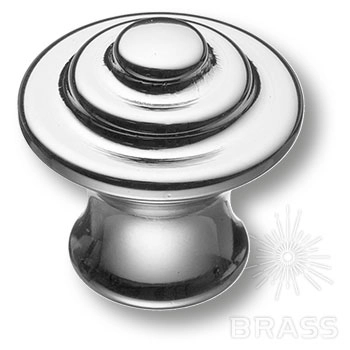 1934 0026 CR Ручка-кнопка мебельная, глянцевый хром