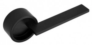 Дверная ручка DND Timeless, на тонкой круглой розетке, черный