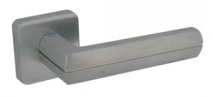 Дверная ручка DND Vita B, на квадратной розетке, хром матовый