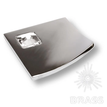 7208 0032 CR-SW3 Ручка-кнопка мебельная, глянцевый хром 32 мм