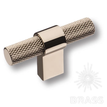 8774 0008 PN-PN Ручка-кнопка мебельная, глянцевый никель