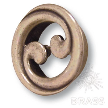 7211.0016.002 Ручка-кнопка мебельная, старая бронза