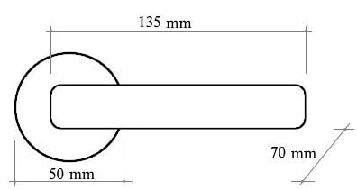 Дверная ручка на розетке Melodia 246V Nike Античное серебро