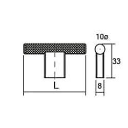 Мебельная ручка кнопка Viefe GRAF MINI-60х33 мм золото матовое