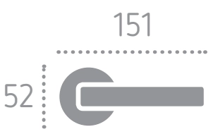 Дверная ручка на розетке Forme 422R Boston Матовый хром (FIXA)