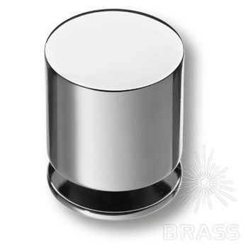 1956 0026 CR Ручка-кнопка мебельная, глянцевый хром