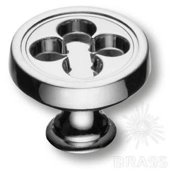 15.312.20.07 Ручка-кнопка мебельная , глянцевый хром