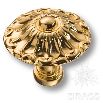 15.304.31.19 Ручка-кнопка мебельная, глянцевое золото 24K