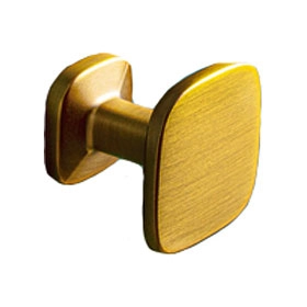 Мебельная ручка кнопка Viefe QUART MINI-D26 мм бронза CAVA