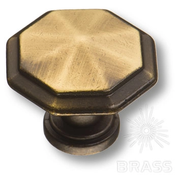 15.309.01.04 Ручка-кнопка мебельная современная, старая бронза