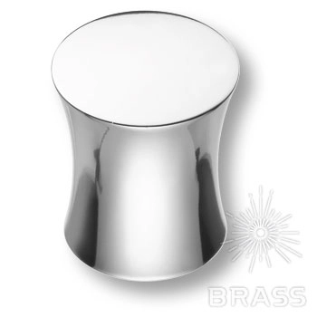 1950 0026 CR Ручка-кнопка мебельная, глянцевый хром