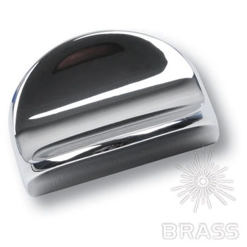 466032MP02 Ручка-кнопка мебельная, глянцевый хром 32 мм