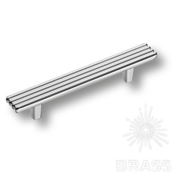 372096MP02 Ручка-скоба мебельная, глянцевый хром 96 мм