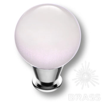 15.189.28 WH 07 Ручка-кнопка мебельная Atomo, глянцевый хром