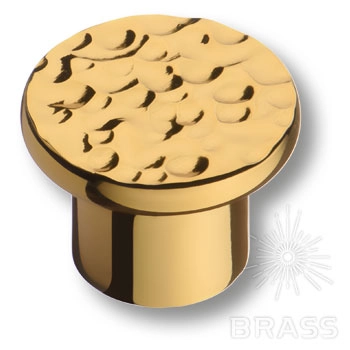 07602-003 Ручка-кнопка мебельная латунь, глянцевое золото