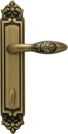 Дверные ручки на планке Melodia 243/229 Wc Rosa Матовая бронза