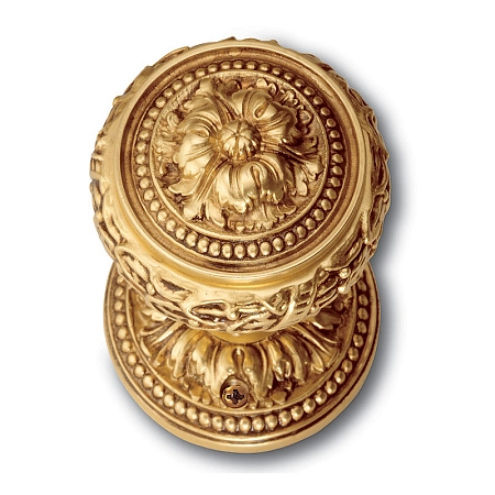 Дверная ручка-кноб Salice Paolo Lione, неповоротная, Золото 24К