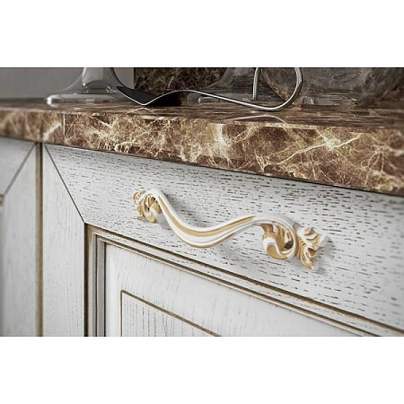 15169Z09600.41 Ручка-скоба мебельная 96 мм, золото винтаж