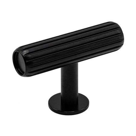 Мебельная ручка кнопка Viefe RILLE 55x38 мм черный