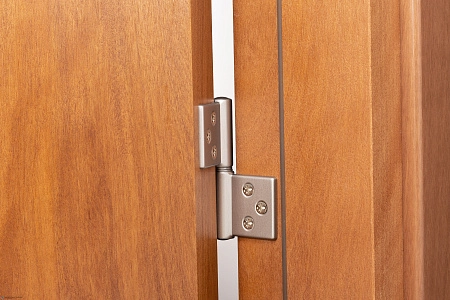 143CS032D_T Петля накладная без врезки Aldeghi 32x35 серебристый ЛЕВАЯ