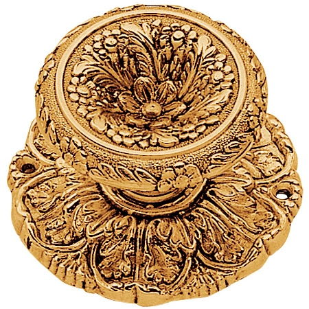 Ручка-кноб дверная Enrico Cassina C25500, поворотный пара, золото 24K