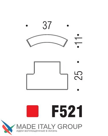 Мебельная ручка-кнопка (кноб) Colombo Formae F521-CM матовый хром