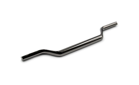 Мебельная ручка скоба Viefe VALLEY м/о 160 мм L= 223 мм никель черный глянцевый