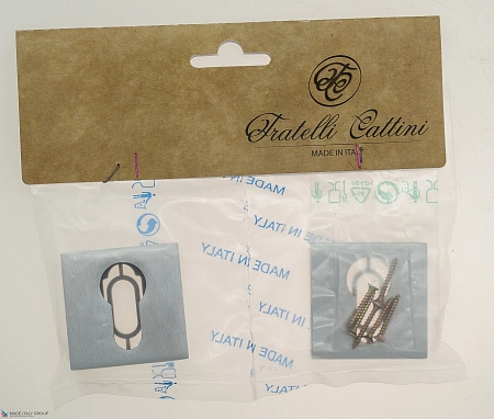 Накладки под цилиндр Fratelli Cattini CYL 8-CS матовый хром 2 шт.