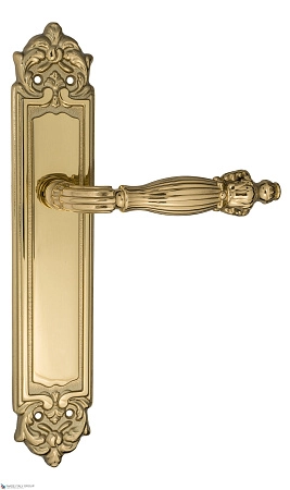 Дверные ручки Venezia OLIMPO на планке PL96 полированная латунь