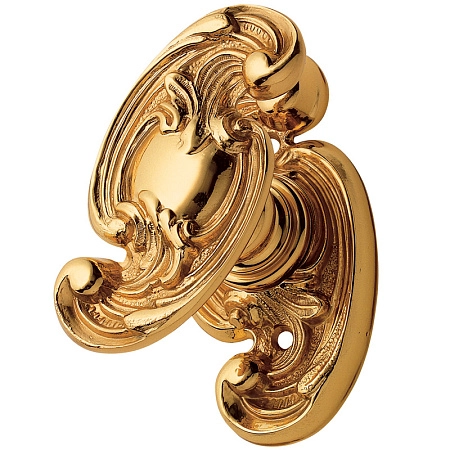 Ручка-кноб дверная Enrico Cassina C22400, поворотный пара, золото 24K