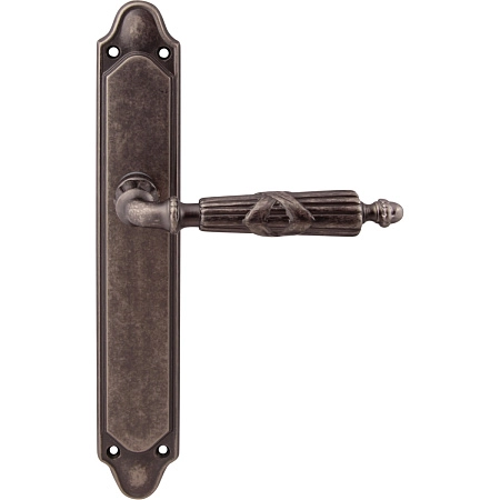 Дверные ручки на планке Melodia 282/158 Pass Praga Античное серебро