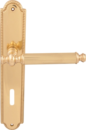 Дверные ручки на планке Melodia 353/458 Cab Regina Полированная латунь