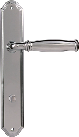 Дверные ручки на планке Melodia 266/230 Wc Isabel Полированный хром