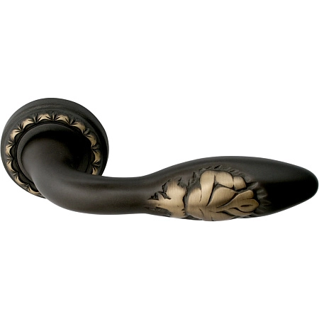 Дверная ручка на розетке Melodia 243 D Rosa Затемненная бронза