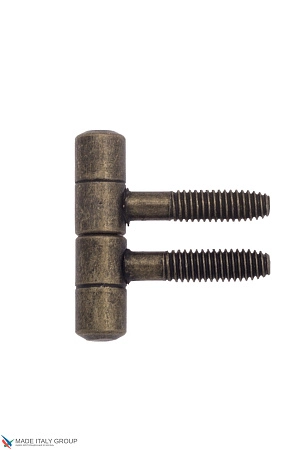 250DDD.01 Петля мебельная ввертная La Florida Ø9 с плоской пешкой античная бронза (13 kg)