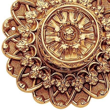 Ручка-кноб дверная Enrico Cassina C21102, неповоротный 1 шт, золото 24K