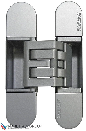 KUBICA HYBRID 6360 38 CR.SAT петля скрытая универсальная асимметричная, МАТОВЫЙ ХРОМ (60 kg)