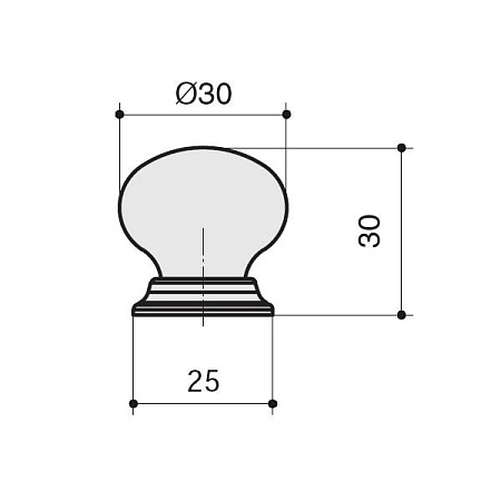 9622/200 Ручка-кнопка мебельная, золото матовое / керамика