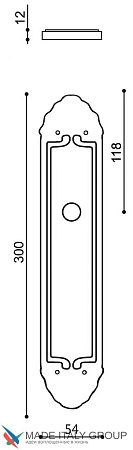 Дверные ручки Venezia VIGNOLE на планке PL90 матовая бронза