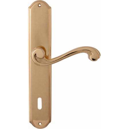 Дверные ручки на планке Melodia 225/131 Cab Cagliari Полированная латунь