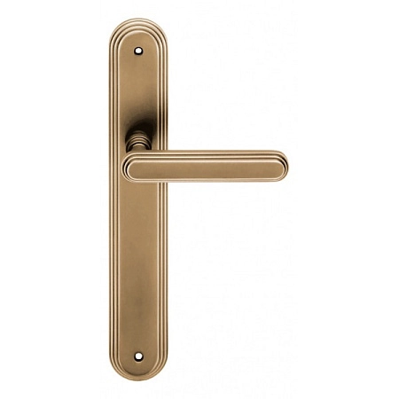 Дверная ручка на планке Linea Cali Chic матовая бронза (РМ)