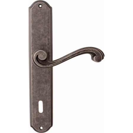 Дверные ручки на планке Melodia 225/131 Cab Cagliari Античное серебро