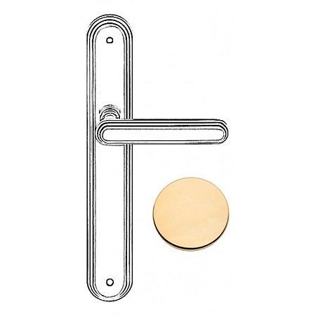 Дверная ручка на планке Linea Cali Chic золото (OZ)