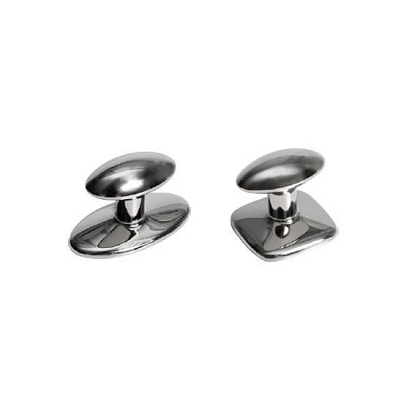 SY3300 0008 PN Ручка-кнопка мебельная, никель глянец